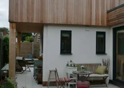 Larchwood 2 Bed Eco House Rear Courtyard