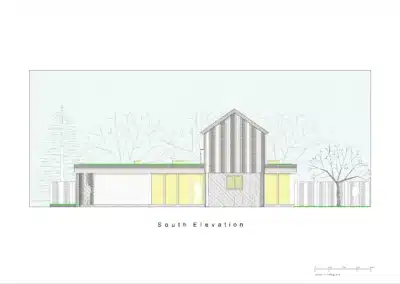 Larchwood 2 Bed Eco House South Elevation 01