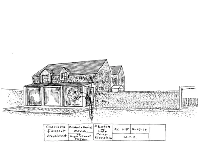 Pear Tree Cottage SK015 Sketch Rear Elevation